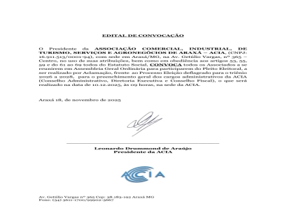 Edital de Convocação - Novembro 2025